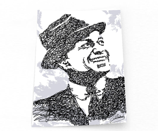 Frank Sinatra, Chairman of the Board Doodle (PRINT)