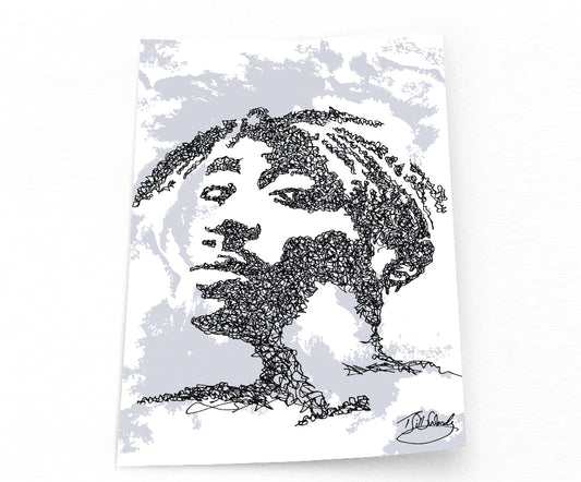 Thug Life: Tupac Doodle (PRINT)