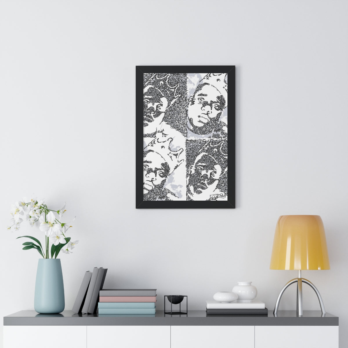 Notorious B.I.G. Biggie, Biggie, Biggie Doodle [Framed]