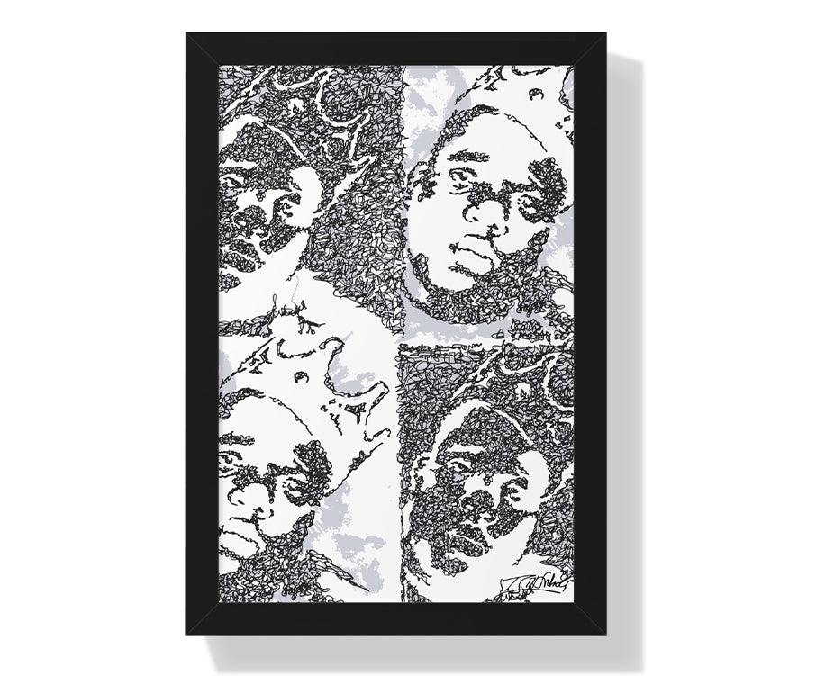 Notorious B.I.G. Biggie, Biggie, Biggie Doodle [Framed]