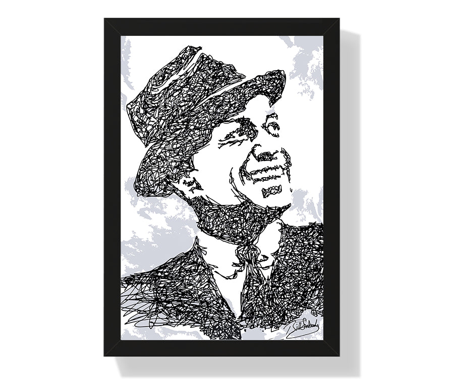 Frank Sinatra, Chairman of the Board Doodle [Framed]