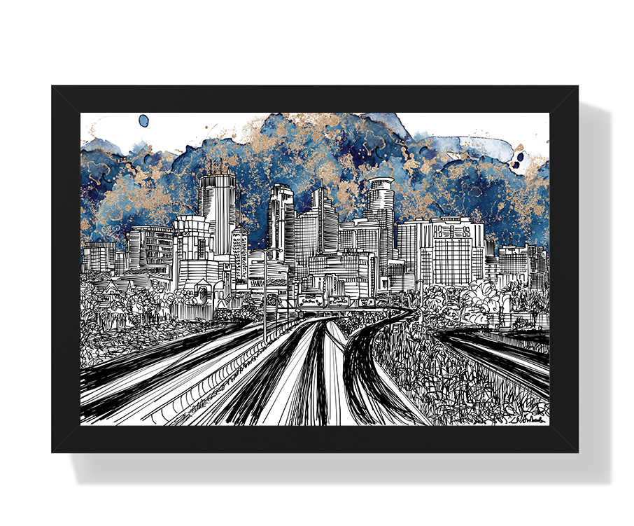 Minneapolis Motion - Galleria Style [Framed]